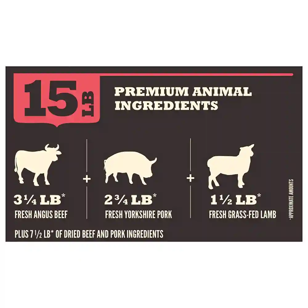 Heritage Dry Dog Food, Red Meat, Grain Free 13-lb
