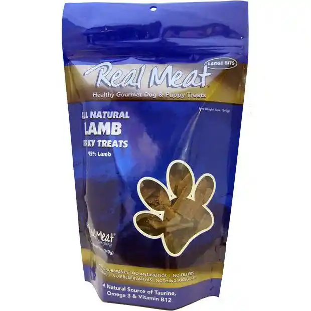 95% Lamb Jerky Bitz Dog Treats 12-Oz
