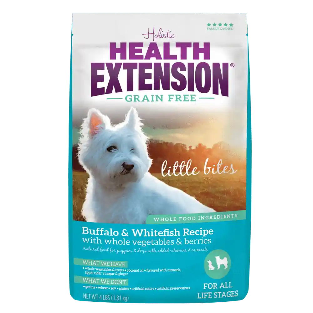 Grain Free Buffalo & Whitefish Little Bites Recipe Dry Dog Food 4-Lb