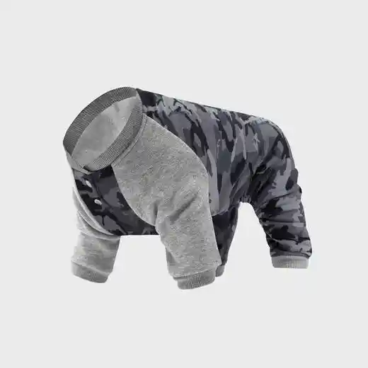 Frosty Fleece Sweatsuit In Black Camo 20"