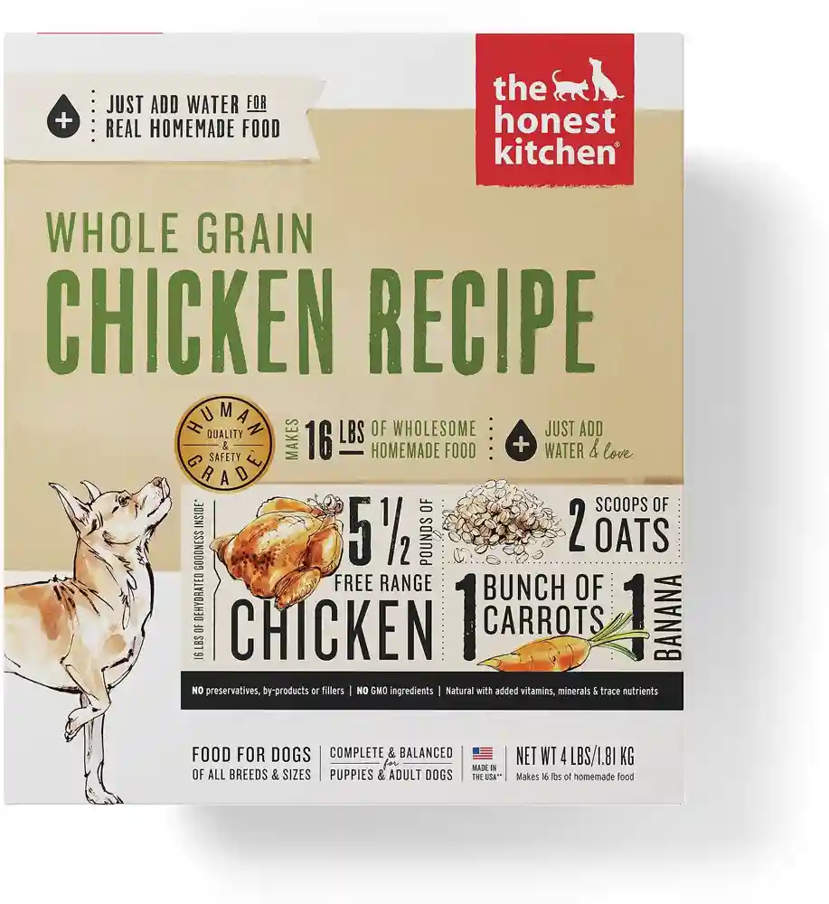 Whole Grain Chicken Recipe Dehydrated Dog Food 4-lb