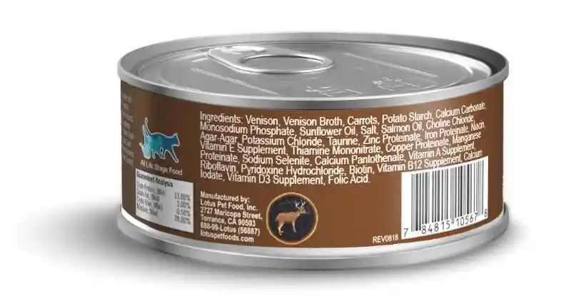 Just Juicy Venison Stew Grain-free Canned Cat Food 2.75-oz