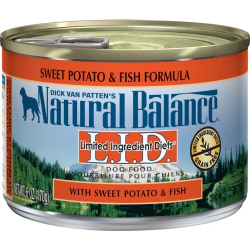 Lid Fish & Sweet Potato Canned Dog Food 6-oz