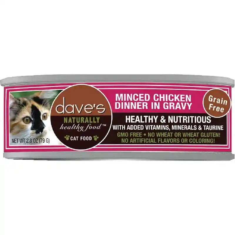 Dave's-rstrdiet Can Cat Food Minced Ckn. 2.8-oz.