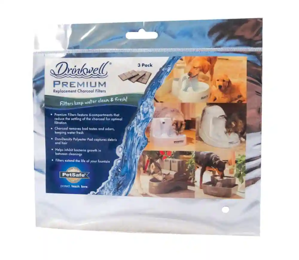 Drinkwell Replacement Carbon Filters 3-pack 1 Size