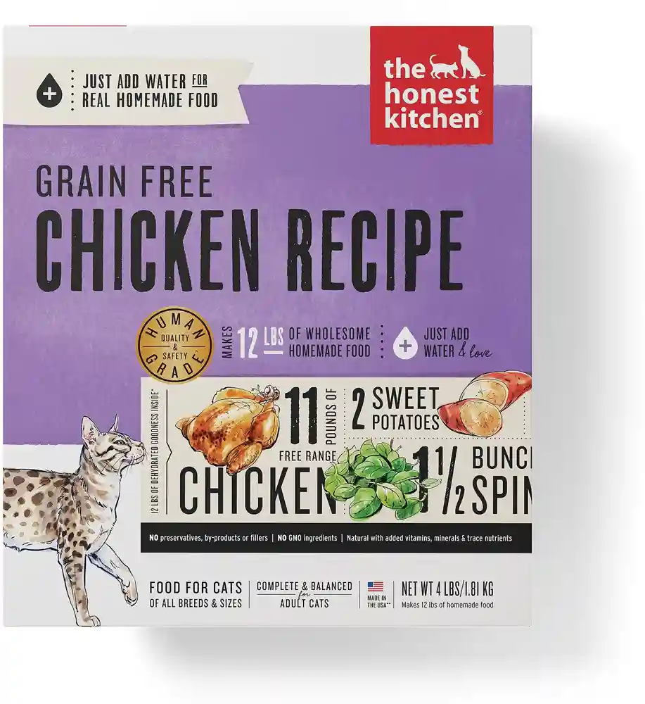 Grain-free Chicken Recipe Dehydrated Cat Food 4-lb
