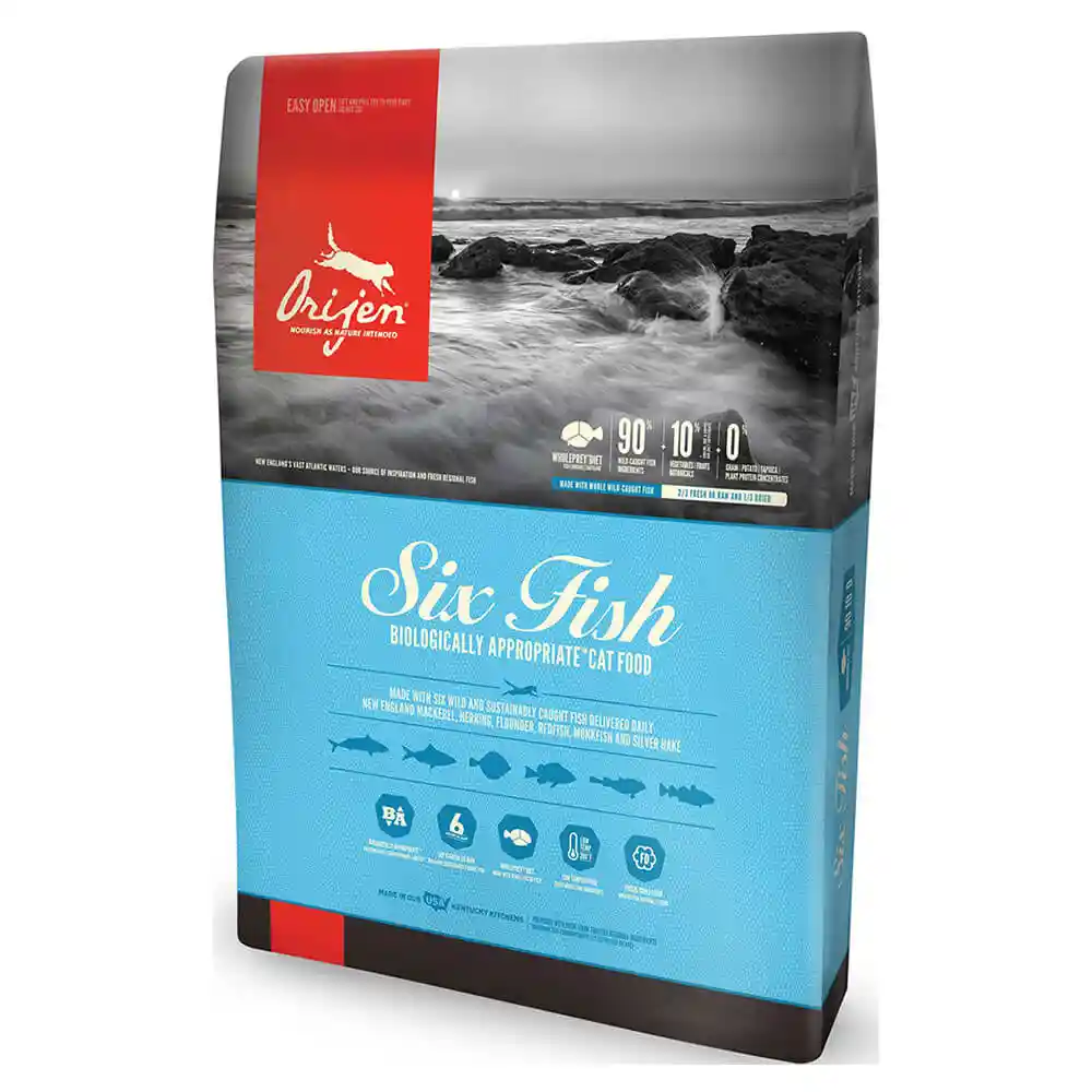 Dry Cat Food, Six Fish, Biologically Appropriate & Grain Free 4-lb