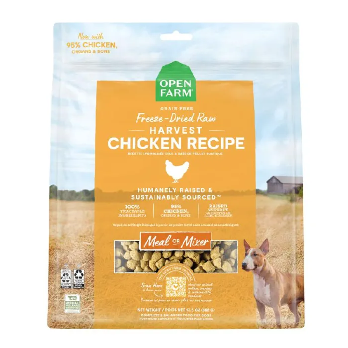 Harvest Chicken Recipe Freeze Dried Raw Dog Food 13.5-Oz