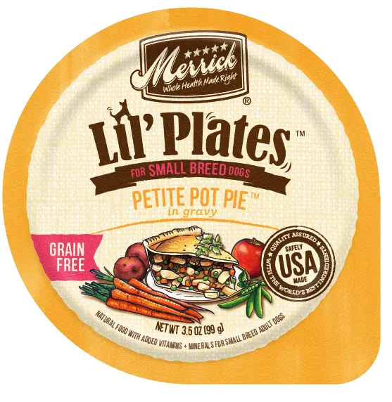 Lil' Plates Adult Small Breed Grain Free Petite Pot Pie Canned Dog Food 3.5-Oz