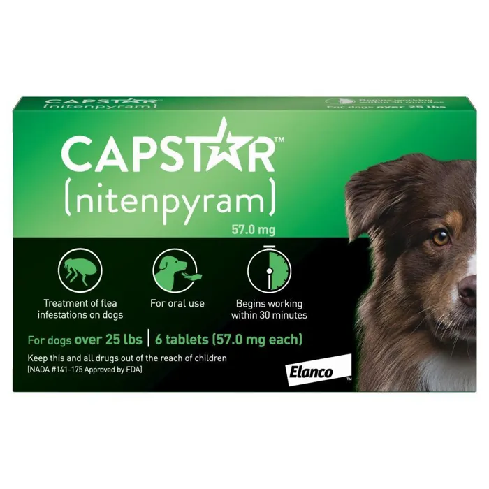 Capstar Flea Treatment For Dogs 6 Month - Dogs 2-25-Lbs