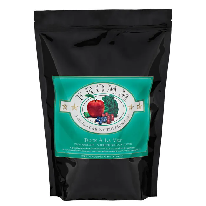Four Star Duck A La Veg Dry Cat Food 5-lb
