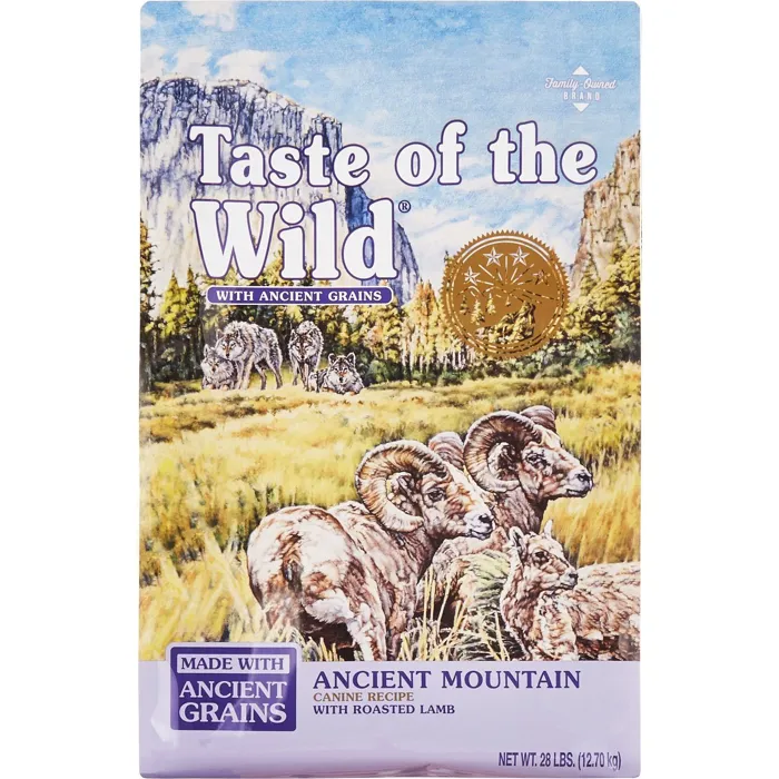Ancient Mountain Roasted Lamb & Ancient Grain Recipe Dry Dog Food 28-Lb