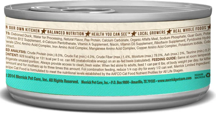 Limited Ingredient Diet Grain-Free Real Duck Pate Recipe Canned Cat Food 5.5-Oz