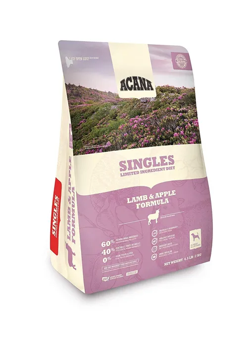 Acana Singles Limited Ingredient Diet Lamb & Apple Formula Dry Dog Food 4.5-lb