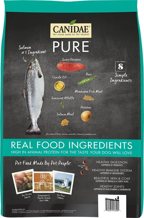 Grain-free Pure Real Salmon & Sweet Potato Recipe Dry Dog Food 24-lb