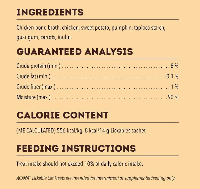 Acana Cat Lickables Chicken 2.5-oz