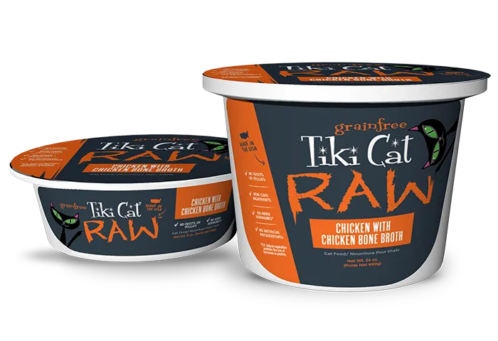 Tiki Cat Raw Chicken With Chicken Bone Broth 8-oz