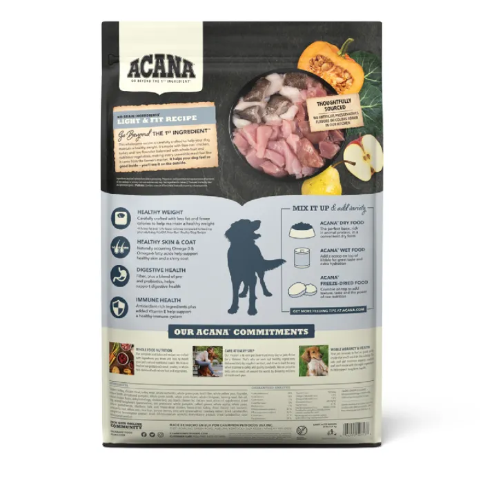 Acana Light & Fit Grain-free Dry Dog Food 25-lb
