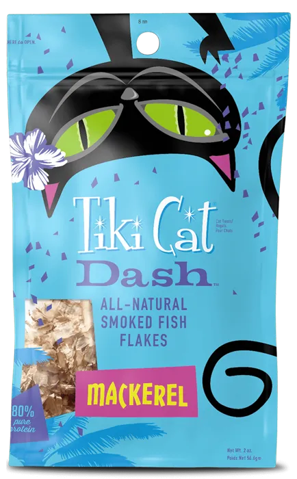 Tiki Cat Dash Mackerel Flakes Grain-Free Cat Food Topper 1.5-Oz
