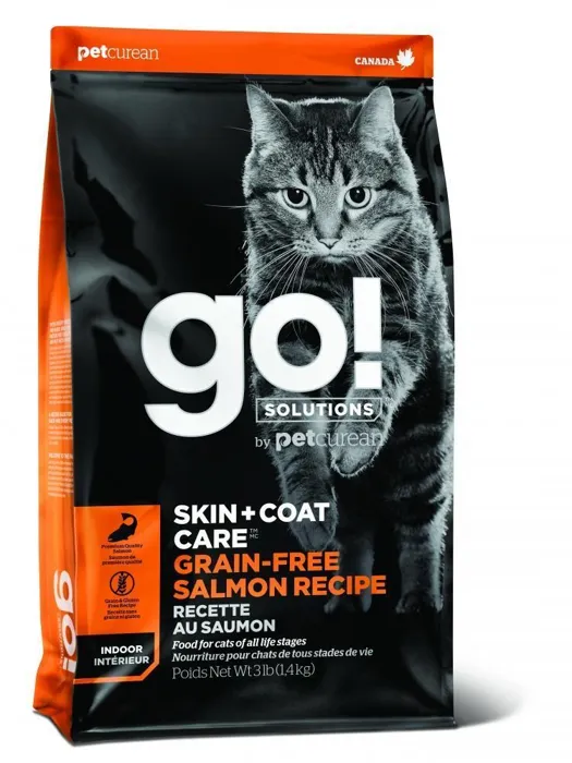 Go! Grain Free Skin + Coat Care Salmon Recipe Dry Cat Food 8-Lb
