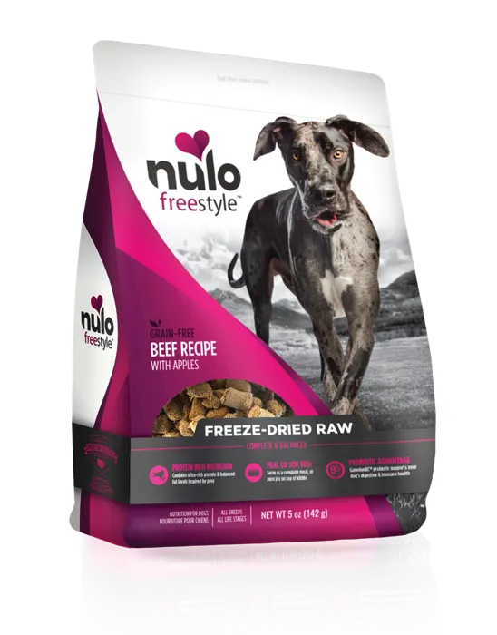 Freestyle Grain Free Beef, Beef With Apples Recipe Freeze-Dried Raw Dog Food 5-Oz