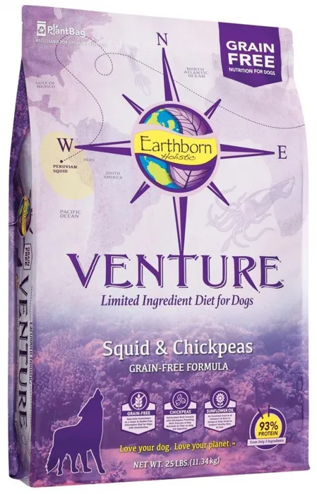 Venture Grain Free Squid & Chickpea Dry Dog Food 25-Lb