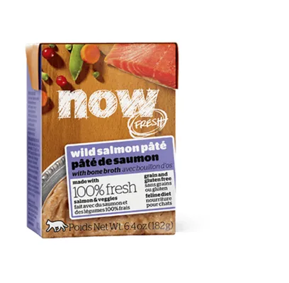 Now! Fresh Gf Slmn Pate W/bone Broth Cat 6.4-oz