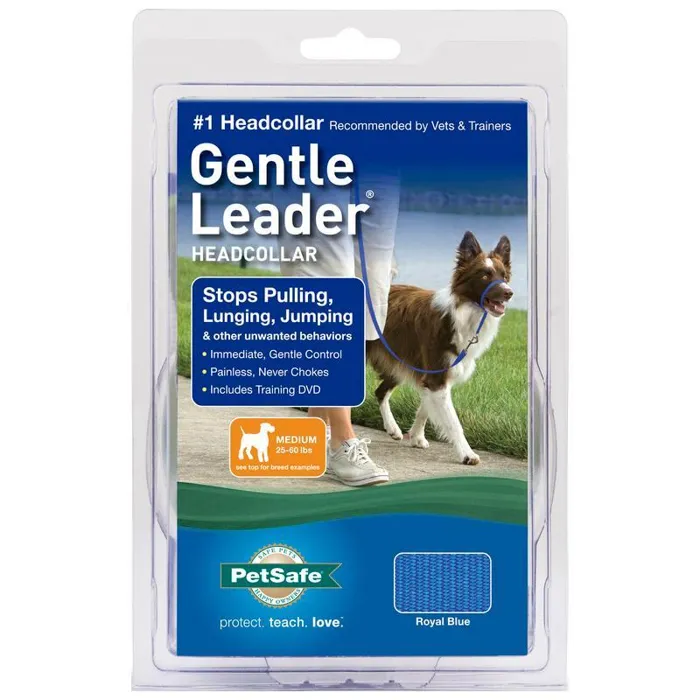 Gentle Leader Headcollar, No-pull Dog Collar Medium Royal Blue