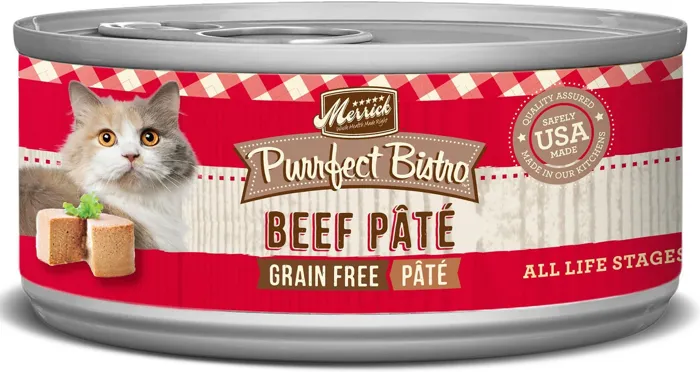 Purrfect Bistro Beef Pate Grain-free Canned Cat Food 5.5-oz