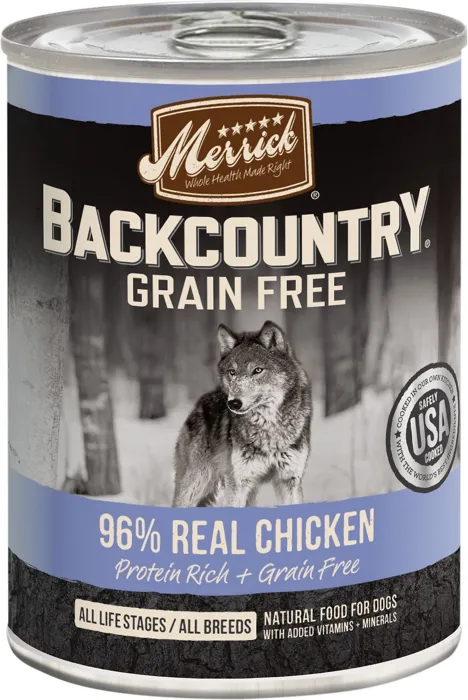 Backcountry Grain-free 96% Real Chicken Recipe Canned Dog Food 12.7-oz