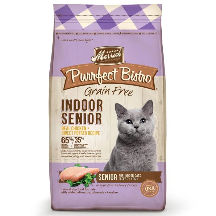 Purrfect Bistro Healthy Senior Grain Free Dry Cat Food 4-Lb