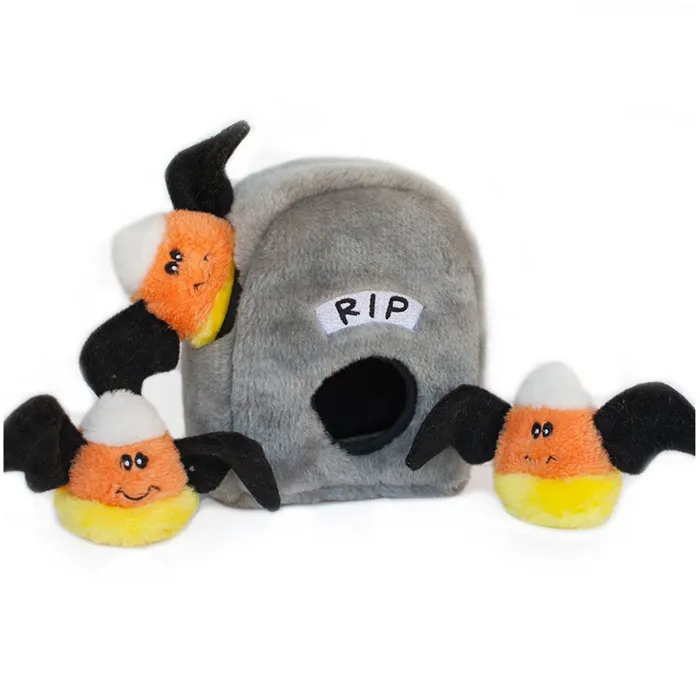 Zippy Burrow Gravestone Puzzle Dog Toy Plush
