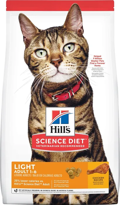 Adult Light Chicken Recipe Dry Cat Food 7-lb