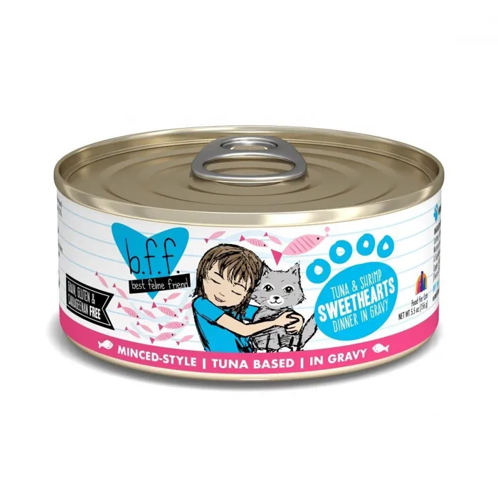 Bff Tuna & Shrimp Sweethearts Canned Cat Food 3-oz