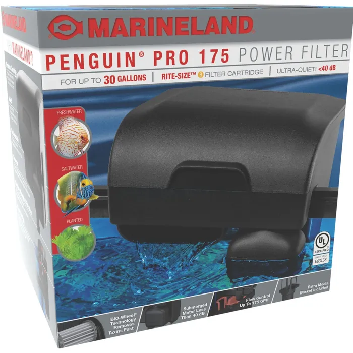 Marineland Penguin Pro 175 Power Filter Black