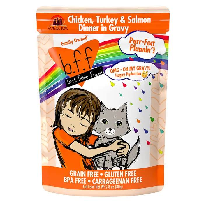 Bff Oh My Gf Chicken Tuna & Slmn Pouch 2.8-oz