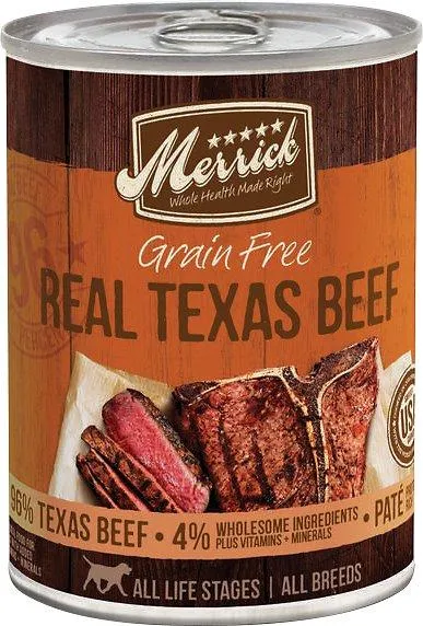 Grain-free Real Texas Beef Canned Dog Food 13.2-oz