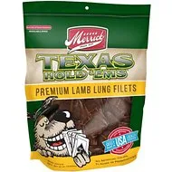 Texas Hold'ems Premium Beef Lung Filets Dog Treats 12-oz