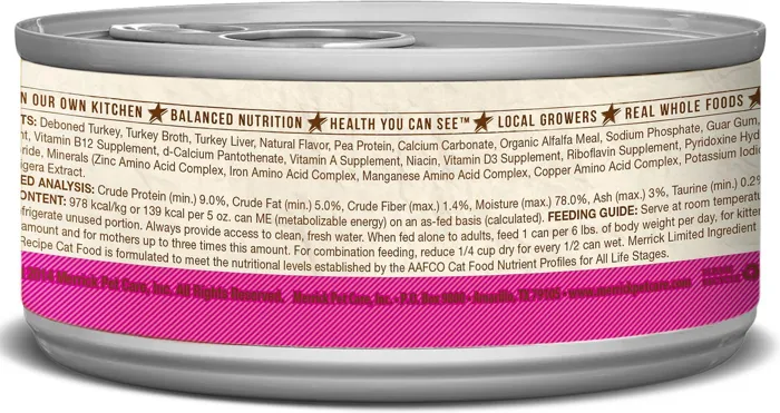 Gf Real Turkey Pate Recipe Canned Cat Food 5.5-oz