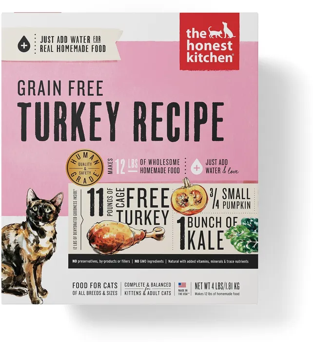 Grain-free Turkey Recipe Dehydrated Cat Food 4-lb