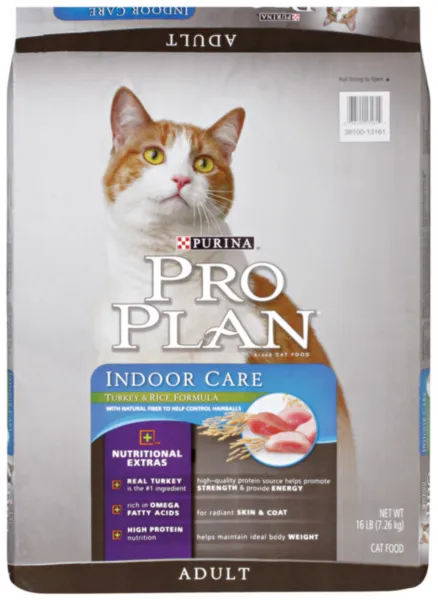 Proplan Cat Adult Indoor Turkey/rice 16 Lbs