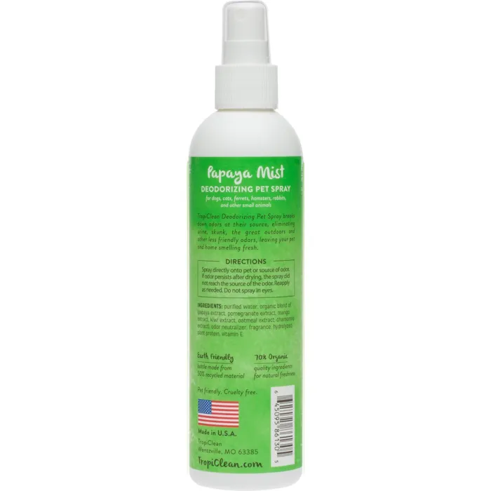 Deodorizing Papaya Mist Scent Dog & Cat Cologne Spray 8-Oz
