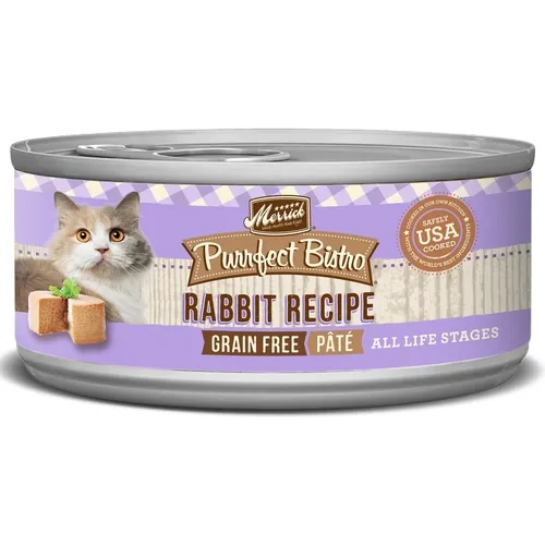 Purrfect Bistro Rabbit Pate Grain-free Canned Cat Food 3-oz