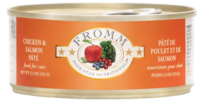Four Star Grain Free Chicken & Salmon Pate Canned Cat Food 5-oz