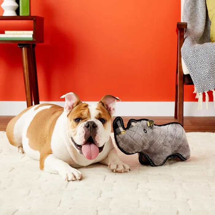 Z-Stitch Grunterz Ronny The Black Rhino Dog Toy Z-Stitch