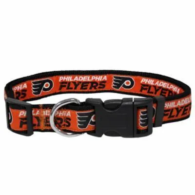 Nhl Philadelphia Flyers Dog Collar Medium