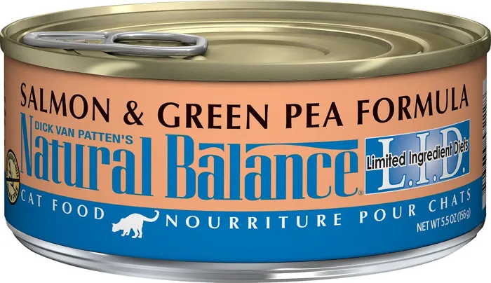 L.I.D. Limited Ingredient Diets Salmon & Green Pea Formula Grain-Free Canned Cat Food 5.5-Oz