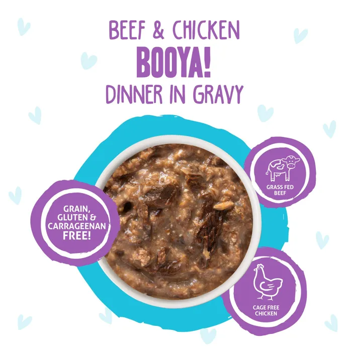 Bff Oh My Gravy Booya Grain Free Beef & Chicken In Gravy Cat Food Pouch 2.8-oz