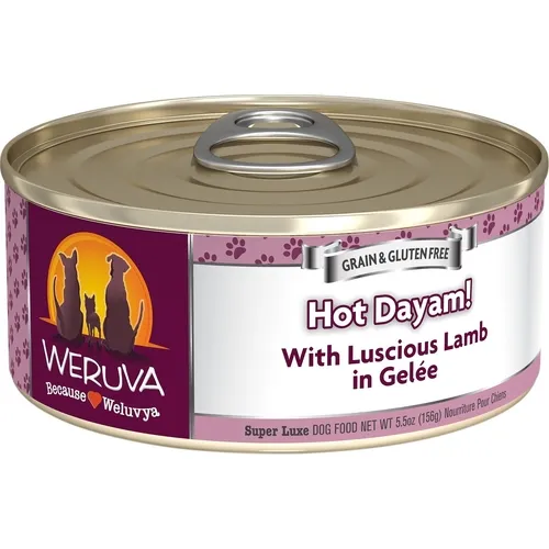 Hot Dayam Luscious Lamb Canned Dog Food 5.5-oz