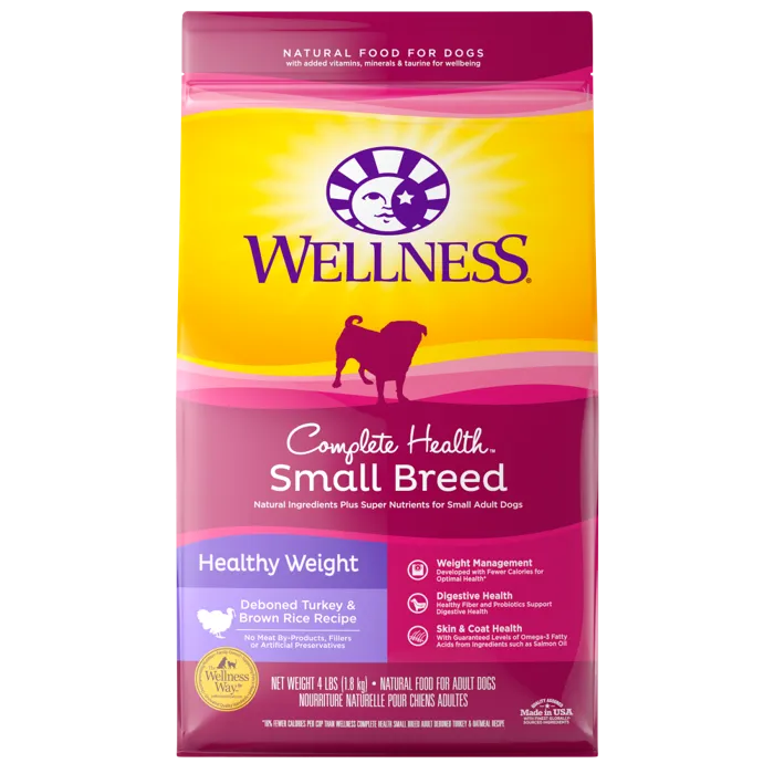 Complete Health Natural Small Breed Healthy Weight Turkey & Brown Rice Recipe Dry Dog Food 12-Lb